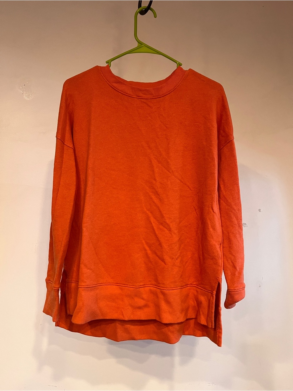 Time and Tru Orange Crewneck Pullover